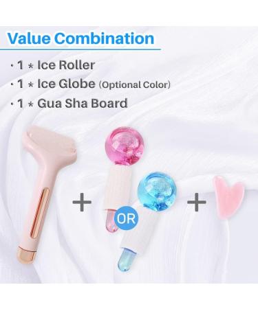 Kalevel Beauty Ice Roller & Gua Sha Set | Face Massager for Anti-Aging Migraine Relief & Skin Care | International Shipping Available - Buy Online on GoSupps.com