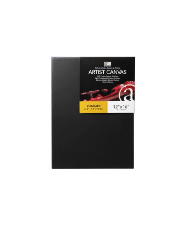 Art Advantage Artist Canvas Visual Edge 12x16Black 12-inch x 16-inch Canvas