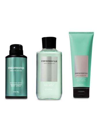 Freshwater Collection for Men: 2-in-1 Hair + Body Wash, Deodorizing Spray & Ultra Shea Cream by Bath and Body Works - Buy Online on GoSupps.com