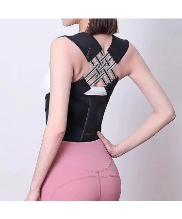 Adjustable Back Support Corrector for Women & Men Breathable Posture Aid for Spine & Shoulder Pain Relief Size S Black - Buy Online on GoSupps.com