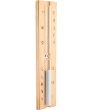 Premium Hourglass Clock - 15 Minute Sauna Timer & Wooden Sandglass Accessories for Sauna Equipment - Buy Online on GoSupps.com