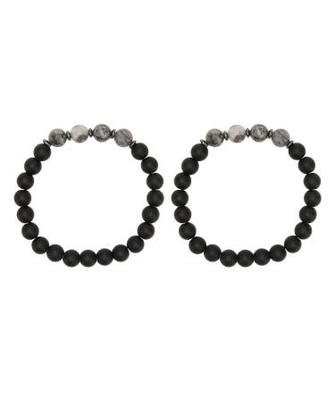 Fashion Stone Bracelet for Men and Women Acupuncture Slimming Pain Relief Bead Magnetic Bracelet