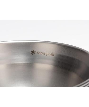Snow Peak Small Stainless Steel Tableware Bowl TW-030 - Lightweight for Camping & Everyday Use - Made in Japan with Lifetime Guarantee - Buy Online on GoSupps.com