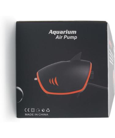 Fedour 4W Quiet Aquarium Air Pump - Dual Output Oxygen Pump for 50-700L Fish Tanks with LED Decor & All Accessories - Buy Online on GoSupps.com