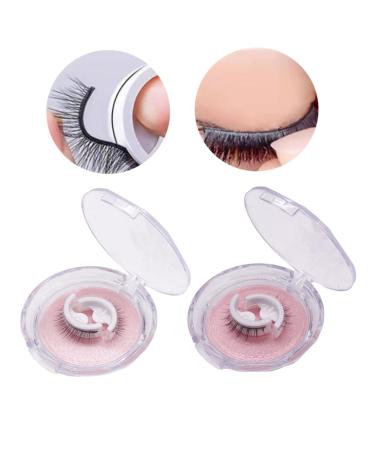 Self Adhesive Eyelashes - Reusable Waterproof Fake Lashes | Natural Fluffy 2 Pair Set - Buy Online on GoSupps.com