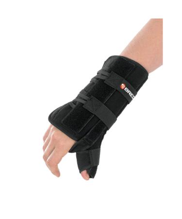 Apollo Wrist Brace with Thumb Spica by Breg  8  or 10  Length (Right Wrist  8 Length)