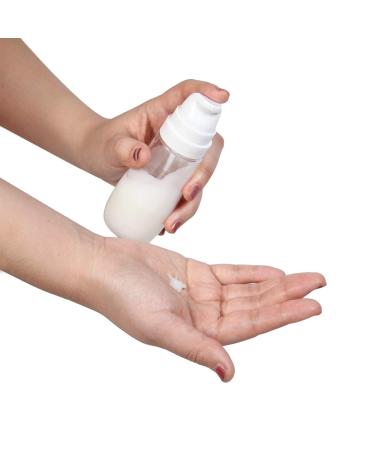 Grand Fusion TSA Approved 3.4 Oz Travel Bottles - 6 Pack for Toiletries Lotions & Creams | Clear Travel Pump Bottles - Buy Online on GoSupps.com