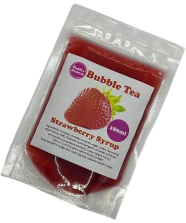 Fruity Strawberry with Mango Popping Bobas Bubble Tea Kit 3 to 6 Drinks Strawberry and Mango - Buy Online on GoSupps.com