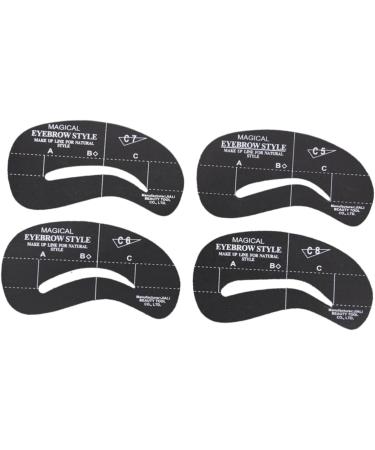 Didiseaon 72 Pcs 6 Sets Eyebrows Shape Fake Hair Edges Eyebrow Template Shaping Tools Eyebrow Card Unibrow mediumx3pcs As Shownx3pcs - Buy Online on GoSupps.com
