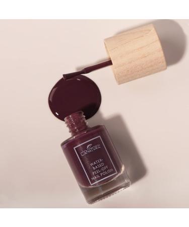 LaNature Water-Based Nail Polish - Dark Purple - Vegan & Peel-Off - Lavender 10ml | Eco-Friendly Nail Care - Buy Online on GoSupps.com