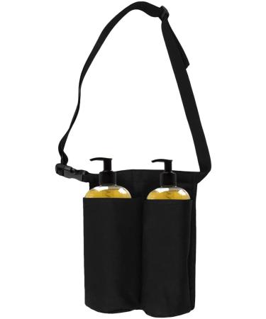 Best Bottle Holster Bag | 2 Pocket Waist Bag for Massage Oil & Lotion | Adjustable Strap for Therapists & Spa Professionals - Buy Online on GoSupps.com