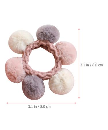 Lurrose 2 Piece Pom Ball Hair Tie - Fluffy Elastic Hair Bands for Women & Girls - Stylish Pompom Hair Accessories - Buy Online on GoSupps.com