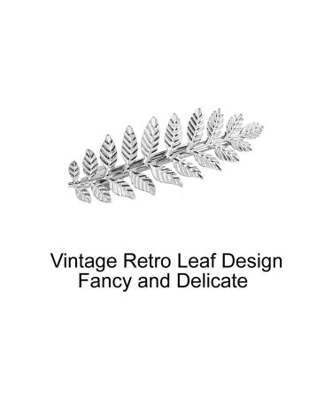 12 Pack Silver Vintage Geometric Hair Clips for Wedding Party - Retro Metal Pearl Crystal Rhinestone Branch Leaf Snap Barrettes & Bobby Pins - Bridal Accessory - Buy Online on GoSupps.com