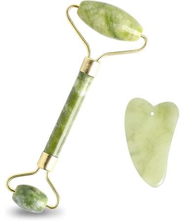 Buy Gua Sha Facial Tools Set - Jade Roller & Acupressure Scraper for Face & Body | Natural Quartz Massage for Fine Lines & Muscle Relief - International Shipping - Buy Online on GoSupps.com