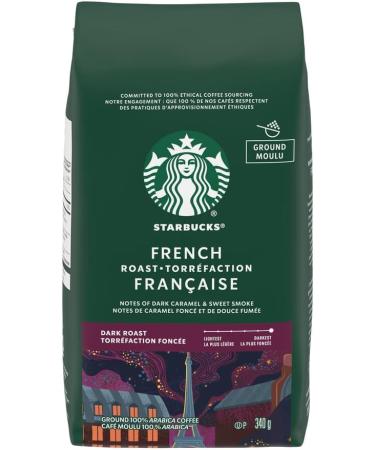Starbucks French Roast Ground Coffee 340 Grams(pack of 6) French Dark Roast 6 Count - Buy Online on GoSupps.com