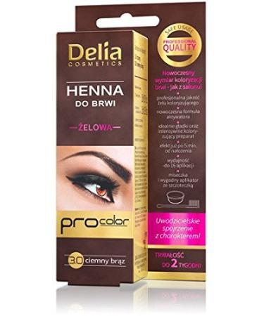 Delia Henna Eyebrow Tint Gel (Dark brown)
