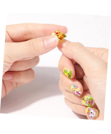 Ipetboom 1 Set Children's Nail Art Toys Glitter Outfit Makeup Toy Kid Fake Nails Sparkle Nail Polish Nail Kit for Kids Age 8-12 Nail Girls Nail Polish Toddler Nail Stickers Plastic Manicure - Buy Online on GoSupps.com