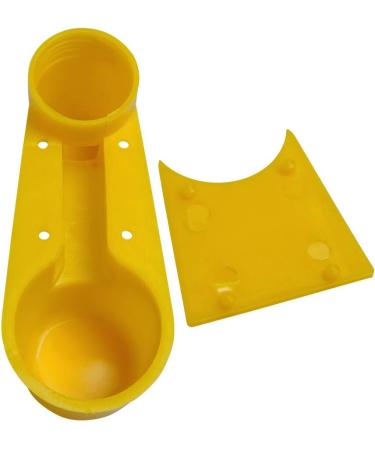 Lucky Farm 10 Pcs Birds Waterer Cups Soda Pop Water Bottle Drinker Spring Quail Dove Chicken Pigeon Drinking Bowl (Yellow) - Buy Online on GoSupps.com