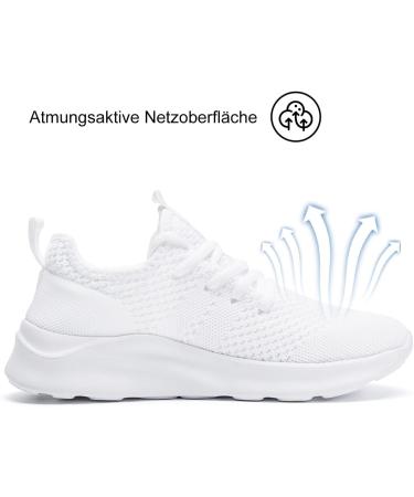 Women s Lightweight Breathable Sneakers | CAIQDM Sports & Running Shoes in White - EU Size 39 - Buy Online on GoSupps.com