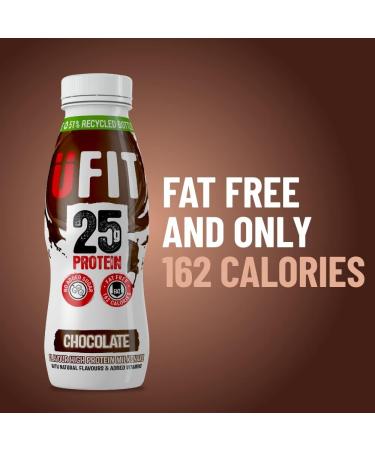 UFIT High Protein Milkshake Chocolate 10x330ml - Buy Online on GoSupps.com