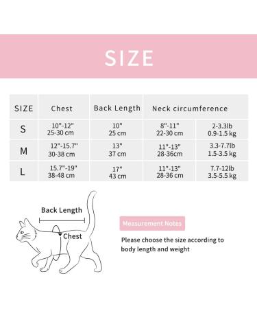 Easy Joy Recovery Suit for Cats | Postoperative Litter Clothing for Abdominal Wounds & Skin Diseases | Soft Indoor Pet Apparel (Small Pink) - Buy Online on GoSupps.com