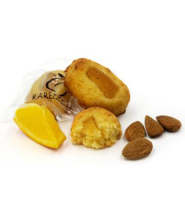 RAREZZE - Sicilian marzipan pastry with ORANGE in a beautiful gift box (gr.400). RAREZZE: Sicilian delicacies cannoli cassate nougats - Buy Online on GoSupps.com