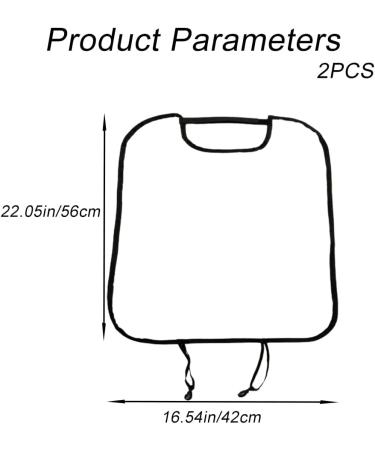 SULCMOD 2 Pcs Kids Back Seat Protectors - Waterproof Car Kick Mats for Preventing Dirt, Mud, and Scratches - Buy Online on GoSupps.com