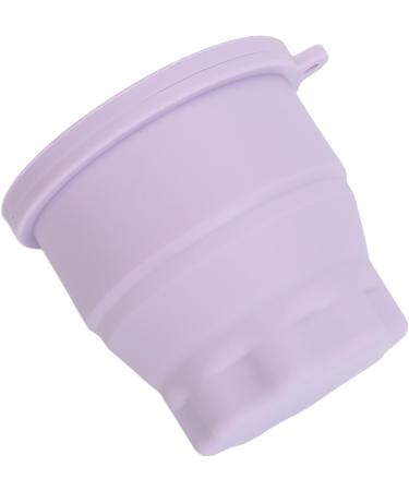 Portable Makeup Brush Cleaning Bowl - Effective Folding Storage Cleaner Cup for Home in Violet - Buy Online on GoSupps.com