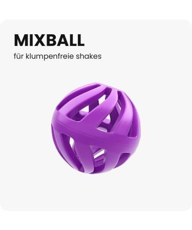 Shakenext 4 Pack Plastic Mixballs for Protein Shakers | Blender & Mixing Balls - Purple Fitness Accessories - Buy Online on GoSupps.com