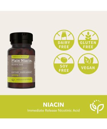 B3 Plain Niacin 500mg Immediate Release Vitamin B-3 | Non-GMO Vegan Gluten Free | Endurance Products 100 Tablets - Buy Online on GoSupps.com