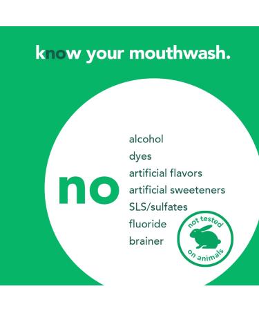 Naturally Fresh Antiseptic Alcohol-Free Mouthwash 16oz (Pack of 3) | Mint & Peppermint | Fluoride-Free, Vegan, SLS-Free, Gluten-Free - Buy Online on GoSupps.com