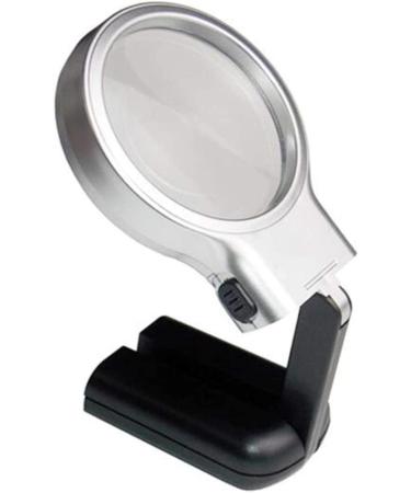Professional LED Handheld Foldable with Light - 3X Lens Reading Magnifier for Books Newspapers Maps Coins Crafts Full of Stars