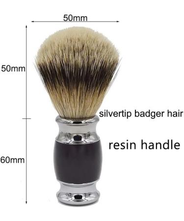 Shop HRTC Men's Rasier Brush & Silver Spy Dachhaar Razor Set - Fashionable Safety Shaving Brush Holder & Bowl 9.5x15cm - International Shipping Available - Buy Online on GoSupps.com