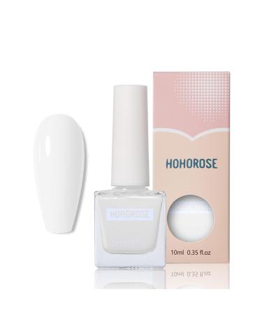 White Nail Polish Peel Off Nail Polish Quick Dry Nail Varnish Water Based & Non Toxic Eco-friendly Nail Lacquer Pure White Nail Varnish for Nail Art DIY At Home Manicure