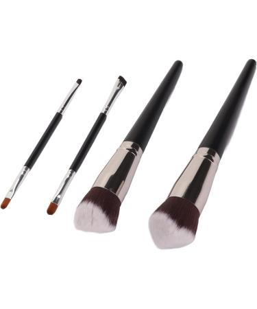 Make Up Brush Set 2 Large Concealer Brush 2 Angled Eyeliner Brush Fine Brush Hair Easy to Use for Beginners Saves Makeup Time Good Helper Fiber Brush Hair - Buy Online on GoSupps.com