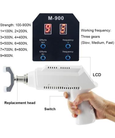 Chiropractic Adjustment Tool - Electric Massage Device with 6 Heads for Vertebrae & Scoliosis Relief - International Shipping - Buy Online on GoSupps.com