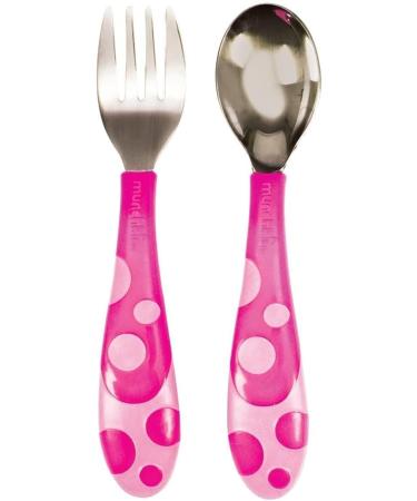 Munchkin Toddler Fork and Spoon Set - Assorted Colors, 1 Count - Buy Online on GoSupps.com