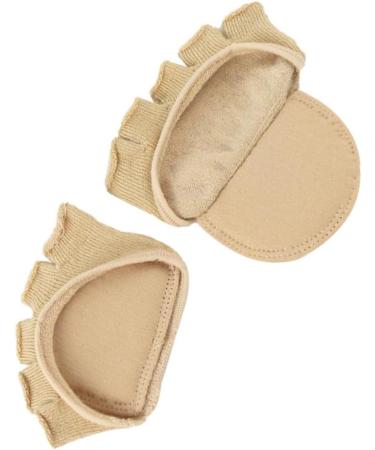 FOMIYES Fingerless Socks for Women - 3 Pairs Seamless Toe & Forefoot Pads for Heels - Toeless Cushion Liners & Toe Cover Sox - Buy Online on GoSupps.com
