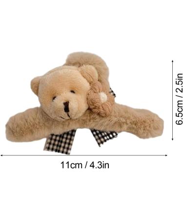 Bear Hair Claw Clips Large Hairpin Cute Hair Holder Clamp Half Bun Styling Accessories For Long Thin Thick Curly Hair Hair Claws For Shower Sports Prom Shopping Dating Ngumms - Buy Online on GoSupps.com