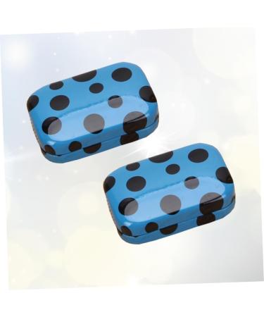 Homsfou 4-Piece Mini Contact Lens Container Set | Contact Lens Dispenser & Tweezers | Pocket Organizer for Colored Lenses & Glasses - Buy Online on GoSupps.com