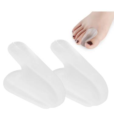 Toe Spreader Silicone Transparent Hallux Valgus Bunion Corrector Silicone Toe Separator Toe Spacer for Foot Care Gel Toe Separator Correction of Overlapping Toes(S)