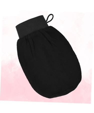 NOLITOY 2pcs Body Dead Skin Remover & Back Massager - Exfoliating Bath Scrubber Gloves for Shower & Spa - Black Bath Mitts for Smooth Skin - Buy Online on GoSupps.com
