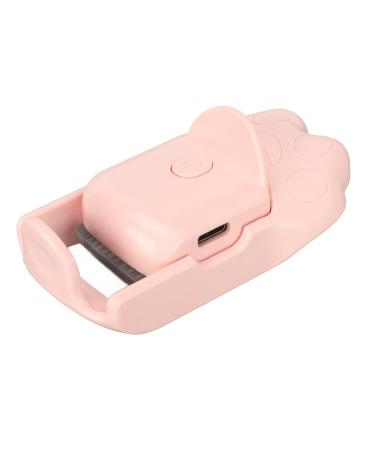 Rechargeable Heated Eyelash Curler with Eye Arc Design Cute Cat Claw Shape Lasting Easy Carrying