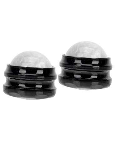 Solustre 2 STK massage globe fitness massage device Manual roller massage device Simple massage ball foot muscle massage ball deep massage gear Sport massage ball ice fascia synthetic resin manual