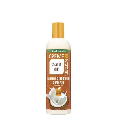 Shampoo with Coconut Milk by Creme of Nature, Detangling and Conditioning Formula for Normal Hair, 12 Fl Oz