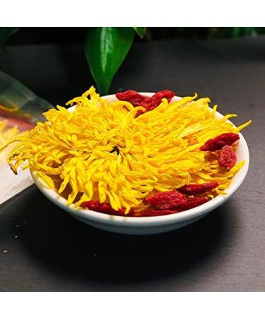 Chrysanthemum Goji tea 60g combined flower and grass tea golden silk Huangju red medlar tea 60g - Buy Online on GoSupps.com