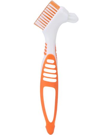 Durable Double Head Denture Toothbrush | Tartar Prevention & Deep Cleaning Brush for Dentures - International Shipping Available - Buy Online on GoSupps.com