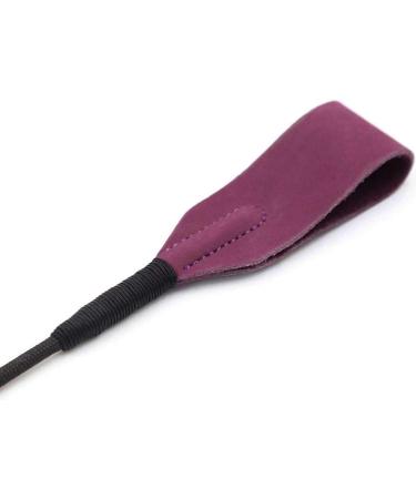 18-Piece Gold and Purple Riding Crop Set | Genuine Leather Jump Bat Top | Black Faux Handle - Buy Online on GoSupps.com