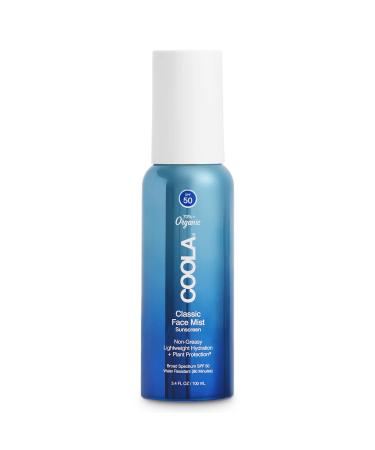COOLA Facial Sun Mist, High-performance protection + eco-responsible, Dermatologically tested, Suitable for sensitive skin + water-resistant