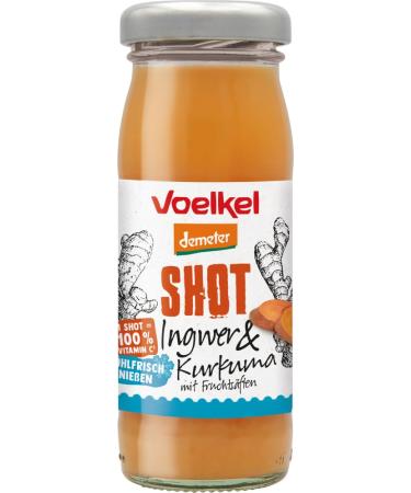 Voelkel Voelkel Bio Shot Ginger & Turmeric Refrigerant (6 x 95ml)